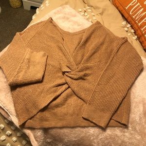 aerie twist back sweater
